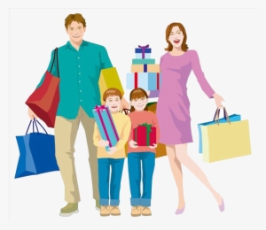 Shopping Bag Family Clip Art
