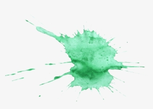 Transparent Watercolor Green - Green Watercolor Splash Png