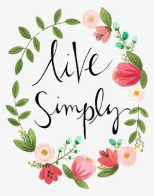 Art Flowers Tropical Transparent Live Simply Trans - Quotes With Flower Circle