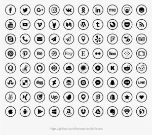 Social Media Icons - Heilsteine Liste Mit Bildern