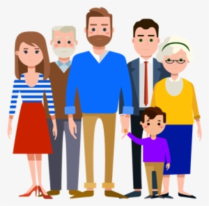 Extended Family Clipart - Extended Family Cartoon Png