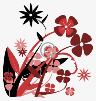 Spring Flowers Vector Png Clipart Free Stock - Vector Red Flowers Png