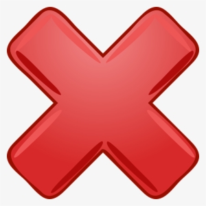 Red Cross Mark Clip Art At Clker - Big Red X