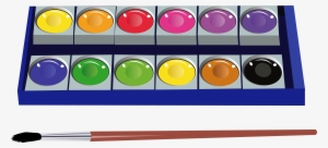 Watercolor Pan Set Png Clipart Pictur - Toys Vector