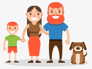 Cartoon Happy Family - Happy Family Png Cartoon