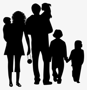 Svg Black And White Library Extended Clipart Complete - Transparent Background Family Clipart