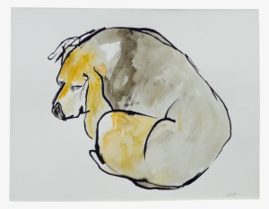 Contemporary Martha Holden Beagle Sleep Watercolor - Sleep Watercolor Png