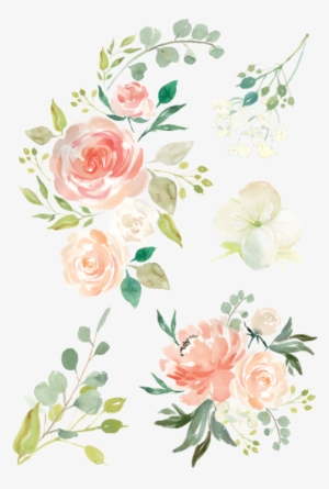 Watercolor Flowers - Watercolor Flower Crown Png