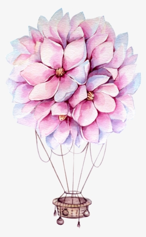 Фото, Автор ✿lili@ ✿ На Яндекс - Hot Air Balloon Watercolor Png