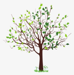 Spring Tree With Snowdrops Png Clipart Picture - Spring Tree Clipart