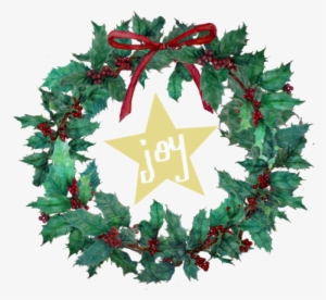 Mistletoe And Holly Hand-painted Printables - Wreath