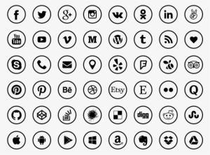 Social Media Icons PNG, Free HD Social Media Icons Transparent Image -  PNGkit