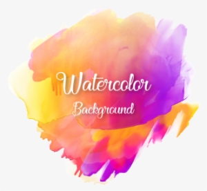 Colorful Abstract Watercolor Background With Typography, - Watercolor Painting