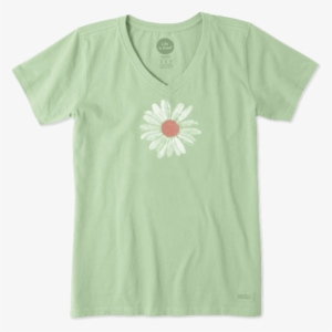 Life Is Good. Women's Crusher Vee: Mostly Sunny - Fresh