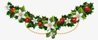 Transparent Christmas Garland With - Divine Inspiration And Prayers