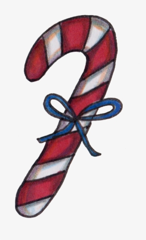 Hand Painted A Cane Lollipop Png Transparent - Portable Network Graphics