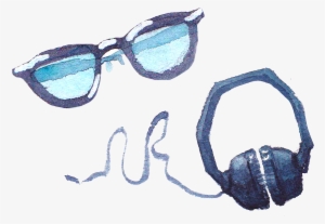 Watercolor Color Goggles Sunglasses Watercolor Painting - Watercolor Painting