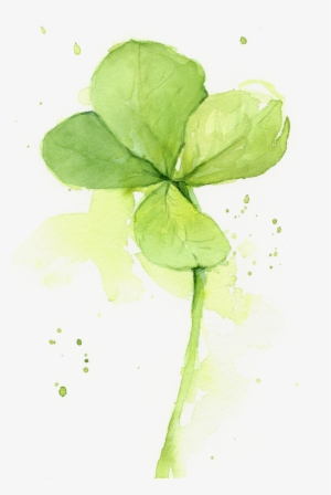 Click And Drag To Re-position The Image, If Desired - Watercolor 4 Leaf Clover
