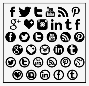 Jpg Free Download G Vector Social Media Icon - Black Social Media Logo Transparent