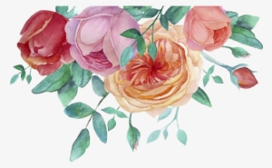 Purple Watercolor Flower Png - Decoration Flowers Watercolor Png