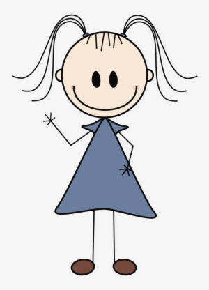 Girl Stick Figure - Girl Stick Figure Clipart