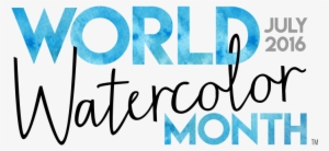 Celebrating World Watercolor Month - Electric Blue