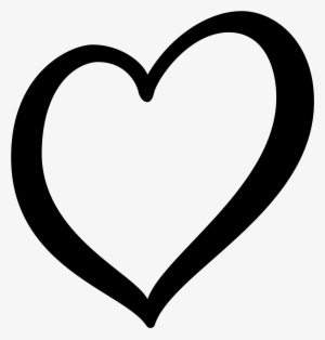 Heart Png Outline Black Vector Library - Eurovision Heart Png