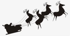 Santa Sleigh Clipart Transparent