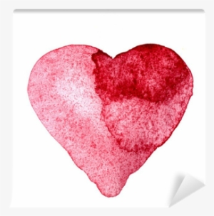 Painted Watercolor Heart, Valentine's Day Card Wall - Watercolor Painting