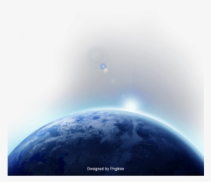 Sunrise In Space With Light Effect, Globe Navigational - Space Png