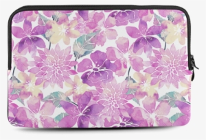 Watercolor Flower Pattern Macbook Air 11'' - Purple Watercolor Heart Png