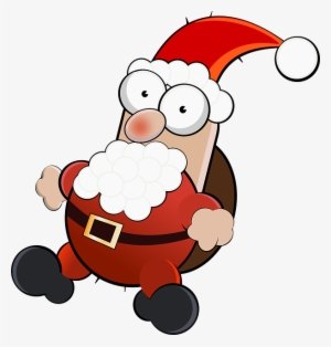 Santa Claus Cartoon - Santa Claus Funny Png