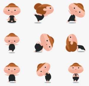 Family Clipart Yoga - Yoga Cartoon Png
