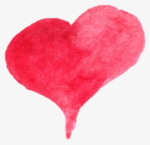 Vector Heart Watercolor - Water Color Heart Png