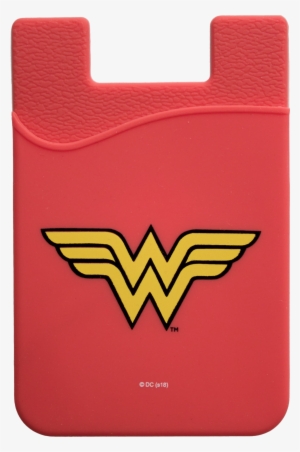 Wonder Woman Logo Smartphone Card Holder - Popsocket Wonder Woman