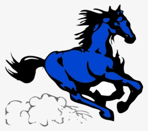 Image Of Running Horse Clipart - Martin Mustangs Elementary