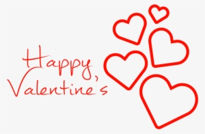 Happy Valentine's Hearts Falling - Valentine's Day