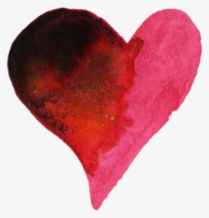 Watercolor Heart Png - Abstract Heart Png Transparent