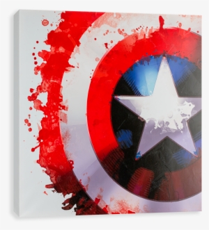 Captain America Watercolor - Captain America Shield Watercolor