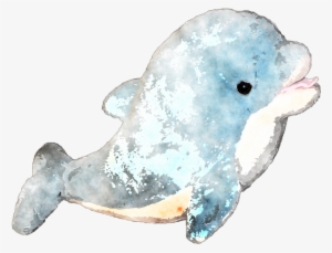 Dolphin Watercolor Painting - Watercolor Painting
