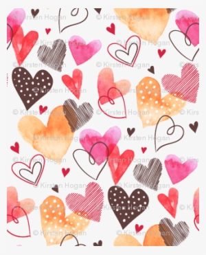 Valentine's Day Water Color Pink Red Gold Black Hearts - Buntes Niedliches Herz-musterthrow-kissen Kissen