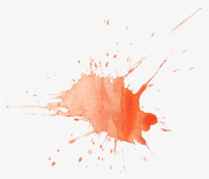 12 Orange Watercolor Splatter - Watercolor Painting