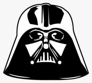 Star Wars Png Black And White Transparent Star Wars - Black And White Darth Vader Mask