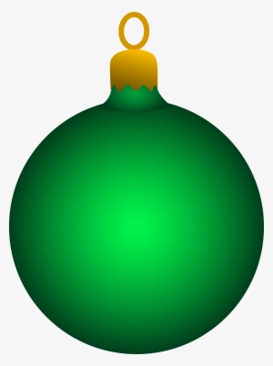 28 Collection Of Christmas Ornament Clipart Free - Green Christmas Ornament Png