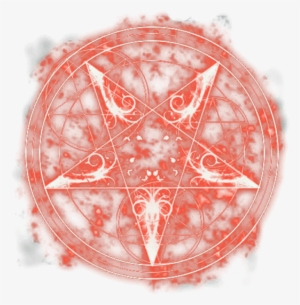 Star Red Glow Neon Light Symbol Magiccircle Circle - Red Magic Circle Png