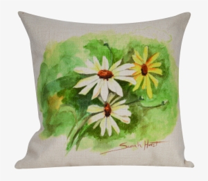 Daisy Throw Pillow 18"x18" - Throw Pillow
