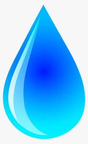 Blue Water Droplet Logo - Raindrop Clipart