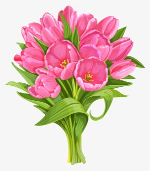 Png Transparent Library No Background Flower Cliparts - Flower Bouquet Clipart