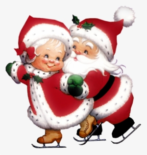 Transparent Cute Mrs Claus And Mr Claus Png Clipart - Mrs Claus And Mr Claus