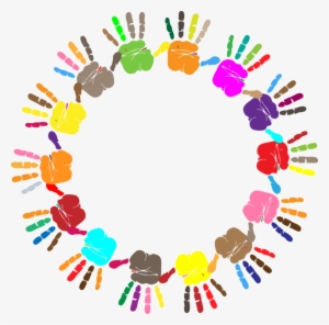Computer Icons Microsoft Word Hand Watercolor Painting - Colorful Hand Print Png